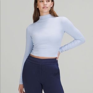 Lululemon All Aligned Mock Long Sleeve * Nulu Size 2 Sz 2 Buttery Soft NEW w tag